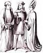 Drawing of three men in robes